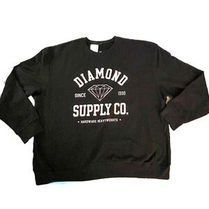 Diamond Supply Co. Black and White Crewneck Sweater